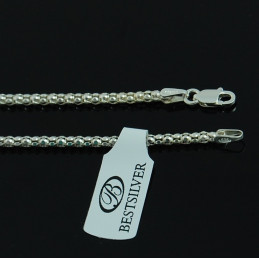 Srebrny łańcuszek Gruby i widoczny Koreana 2,2mm 40cm