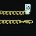 Bransoletka Męska Srebrna złocona Pancerka 23,5cm 8,5mm