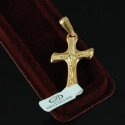 Krzyżyk Srebrny Srebrny złocony Męski z Panem Jezusem