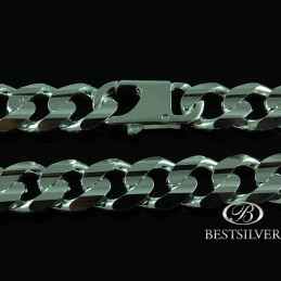 Bransoleta Srebrna Męska 22cm 14,5mm PANCERKA SZEROKA
