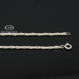 Naszyjnik Srebrny damski 45cm typu sznurek