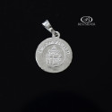 Medalik okrągły Srebrny z Janem Pawłem II Srebro 925