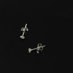 Kolczyki Srebrne sztyft z cyrkonią3mm Srebro 925