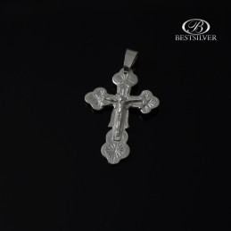 Krzyżyk srebrny z Panem Jezusem Srebro 925 kr185