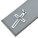 Krzyżyk srebrny Męski wycięciety profil krzyża Srebro 925 nr079