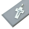 Krzyżyk srebrny z Panem Jezusem elegancki Srebro 925