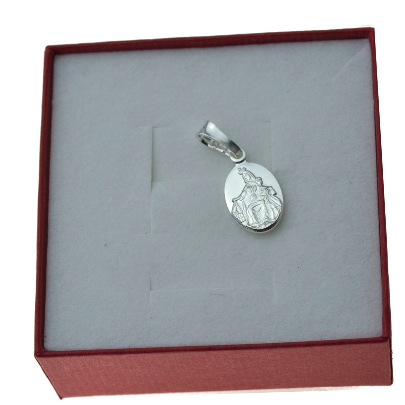 Medalik srebrny mały szkaplerz Pan Jezus z sercem Najświętsza Dziewica Srebro 925