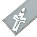 Krzyżyk srebrny z Panem Jezusem elegancki Srebro 925 KR020