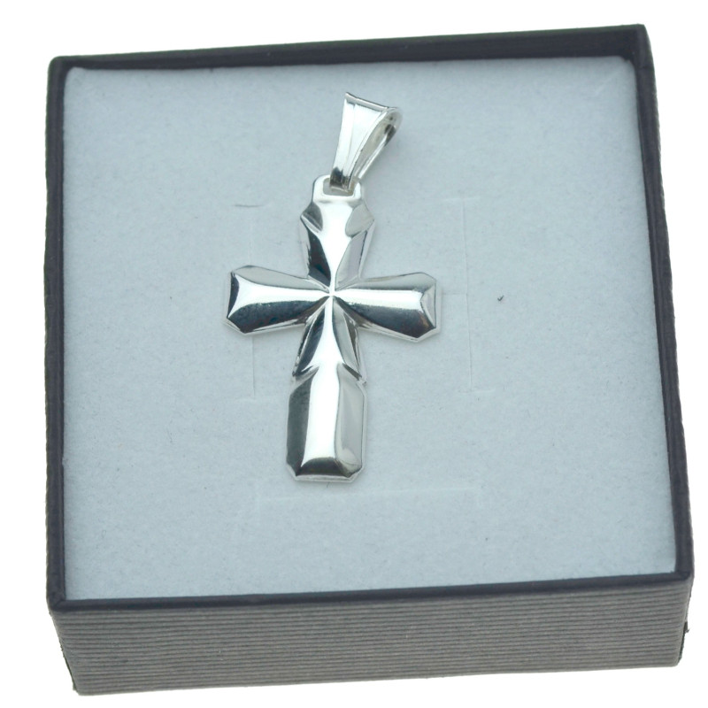 Krzyżyk srebrny męski gładki ze srebra Srebro 925 KR022