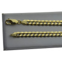 Złoty męski łańcuszek pancerka pełny 55cm 6mm złoto pr.333