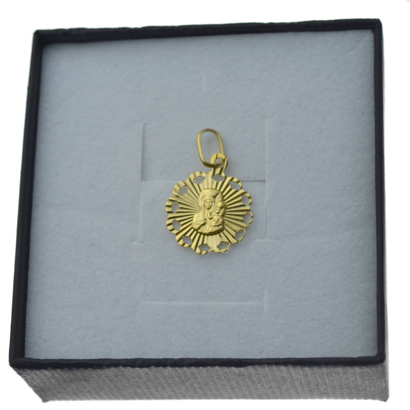 Medalik złoty z matką boską złoto pr.333 MED078