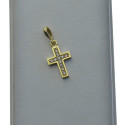 Krzyżyk srebrny damski z cyrkoniami Złoto 333 KRZ033