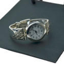 Zegarek ze srebra Damski okrągła tarcz Srebro pr.925 zeg021