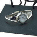 Zegarek Damski srebrny okrągły ze srebrną tarczą Srebro pr.925 zeg016