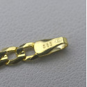 Męski złoty komplet łańcuszek pancerka + krzyżyk 585 LAN022