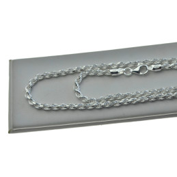 Łańcuszek srebrny Korda 3mm 50cm srebro 925 LAN027