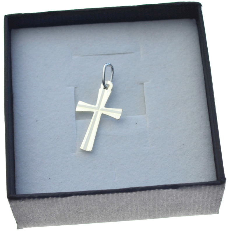 Krzyżyk srebrny gładki srebro próby 925 KR012