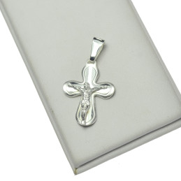 Krzyżyk srebrny męski z Jezusem srebro pr.925 kr030