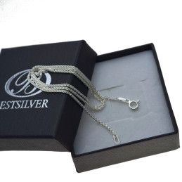 Łańcuszek srebrny damski lisi ogon 70cm 1,4mm Srebro 925