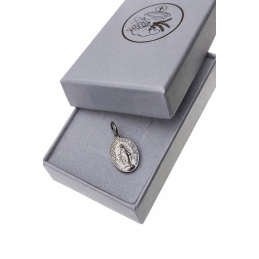 Medalik srebrny NMP cudowny dwustronny średni srebro 925 med023