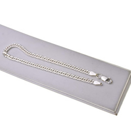 Bransoletka srebrna damska gęsty splot podwójna pancerka rombo 19cm srebro 925