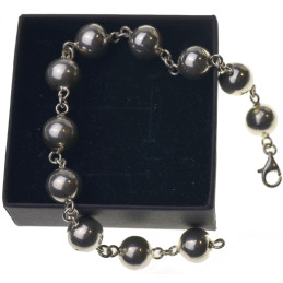 Bransoletka srebrna damska kulki 10mm Srebro 925 w całości