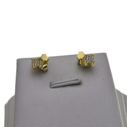 Kolczyki złote sztyfty Pieski terrier West Złoto 585 14k