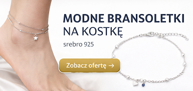 bransoletki srebrna na kostkę